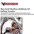 Ron Arad: Restless, Barbican Art Gallery, London