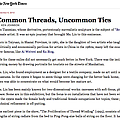 Common Threads, Uncommon Ties