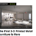 The First 3-D Printed Metal Furniture is Here