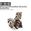 A Visionary 3-D Printed Chair That You Can Downloa...