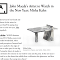 John Maeda’s Artist to Watch in the New Year: Mi...