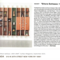 Exhibit "Ettore Sottsass: 1955-1969"
