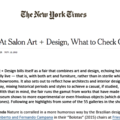 Review: At Salon Art + Design, What to Check Out
