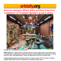 America designer Misha Kahn exhibits free form ins...