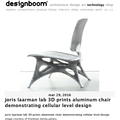 Joris Laarman Lab 3D Prints Aluminum Chair demonst...