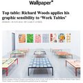 Top table: Richard Woods applies his graphic sensi...