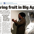 Bearing fruit in Big Apple
