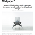 Future fabrication: Joris Laarman traverses new fr...