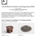 The 20 Shows You Need to See during Armory Week