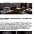 Paul Cocksedge excavates furniture from his evicte...