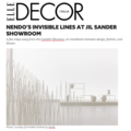 Nendo’s Invisible Lines at Jil Sander Showroom