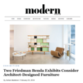 Two Friedman Benda Exhibits Consider Architect-Des...