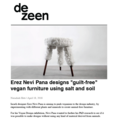 Erez Nevi Pana Designs "Guilt-Free" Vegan Furnitur...