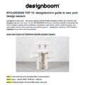 NYCxDESIGN TOP 10: designboom's Guide to New York...
