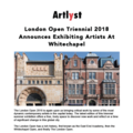 London Open Triennial 2018 Announces Exhibiting Ar...