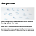 nendo's Watercolour Collection Mimics Paint on Pap...