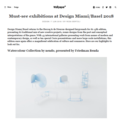 Must See Exhibitions at Design Miami/Basel 2018