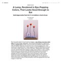 A Lamp, Rendered in Eye-Popping Colors, That Looks...