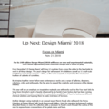 Up Next: Design Miami/ 2018