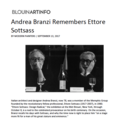 Andrea Branzi Remembers Ettore Sottsass