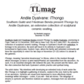Andile Dyalvane: iThongo - Southern Guild and Frie...