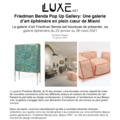 Friedman Benda Pop Up Gallery : Une galerie d’ar...