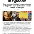 Irma Boom on books + the permanence of the printed...