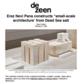 Erez Nevi Pana constructs "small-scale architectur...