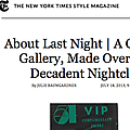 About Last Night | A Chelsea Gallery, Made Over as...