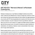 Mentors & Makers at Rochester Contemporary