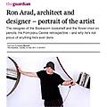 Ron Arad, architect and designer - portrait of the...