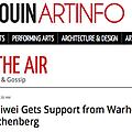 Ai Weiwei Gets Support from Warhol and Rauschenber...