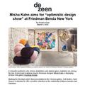 Misha Kahn aims for "optimistic design show"