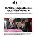 At 79, Design Legend Gaetano Pesce Still Has Work...