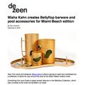 Misha Kahn creates Bellyflop barware and pool acce...